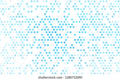 Light BLUE vector texture with colorful hexagons. Design in abstract style with hexagons. Pattern for ads, leaflets.