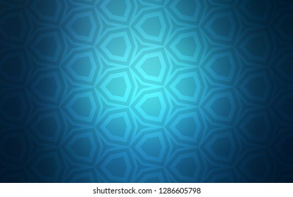 Light BLUE vector texture with colorful hexagons. Illustration with set of colorful hexagons. New template for your brand book.