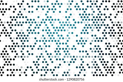 Light BLUE vector texture with colorful hexagons. White background with colorful hexagons. New template for your brand book.