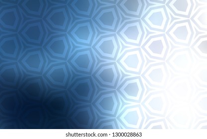 Light BLUE vector texture with colorful hexagons. Blur background with colorful hexagons. Design for website posters, banners.