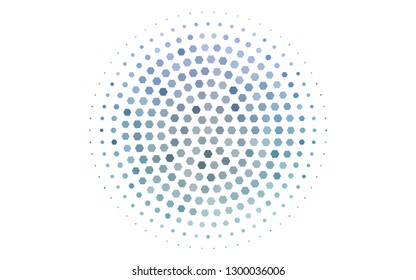Light BLUE vector texture with colorful hexagons. Colorful hexagons on white backdrop. New template for your brand book.