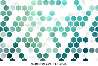 Light BLUE vector texture with colorful hexagons. Illustration with set of colorful hexagons. Pattern for texture of wallpapers.