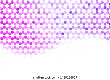 Light BLUE vector texture with colorful hexagons. Illustration with set of colorful hexagons. New template for your brand book.