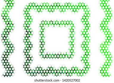 Light BLUE vector texture with colorful hexagons. Colorful hexagons on blur backdrop. Design for your business advert.