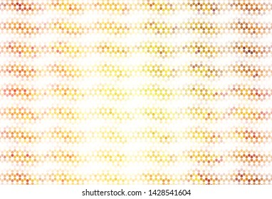 Light BLUE vector texture with colorful hexagons. Illustration of colored hexagons on blur surface. Pattern for ads, leaflets.