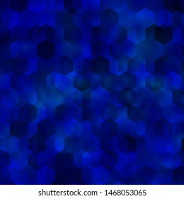 Light BLUE vector texture with colorful hexagons. Colorful hexagons on blur backdrop. New template for your brand book.