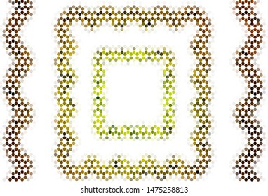 Light BLUE vector texture with colorful hexagons. Illustration with set of colorful hexagons. Pattern for ads, leaflets.