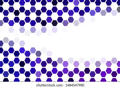 Light BLUE vector texture with colorful hexagons. Design in abstract style with hexagons. Design for your business advert.