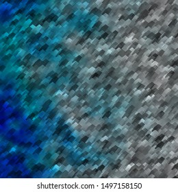 Light BLUE vector texture with colorful hexagons. Illustration of colored hexagons on blur surface. Pattern for your ad, booklets.