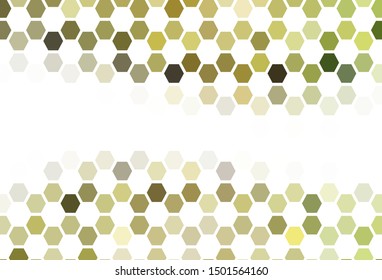 Light BLUE vector texture with colorful hexagons. Colorful hexagons on blur backdrop. Pattern for ads, leaflets.