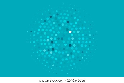 Light BLUE vector texture with colorful hexagons. Design in abstract style with hexagons. Pattern for ads, leaflets.