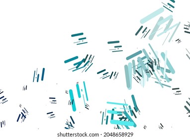 Leichte BLAU-Vektorstruktur mit bunten Linien. Linien auf unscharfem abstraktem Hintergrund mit Farbverlauf. Muster für Anzeigen, Poster, Banner.
