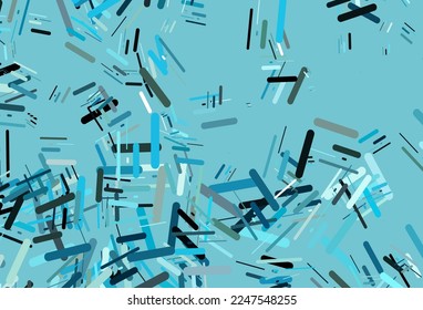 Light BLUE vector texture with colorful lines. Blurred decorative design in simple style with lines. Pattern for websites, landing pages.