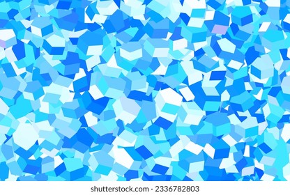 Leichte BLAU-Vektorstruktur mit bunten Hexagons. unscharfer Hintergrund mit bunten Hexagons. Muster für die Textur von Bildschirmhintergründen.