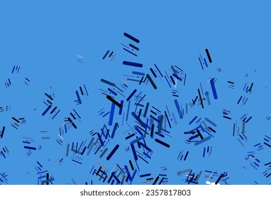Light BLUE vector texture with colorful lines. Lines on blurred abstract background with gradient. Best design for your ad, poster, banner.