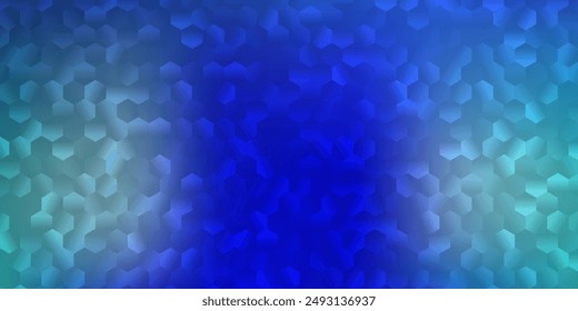 Light blue vector texture with colorful hexagons. Smart design in abstract style with a batch of gradient hexagons. Base design to make your ads.
