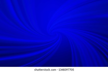 Light BLUE vector texture with curved lines. Geometric illustration in abstract style with gradient.  New composition for your brand book.