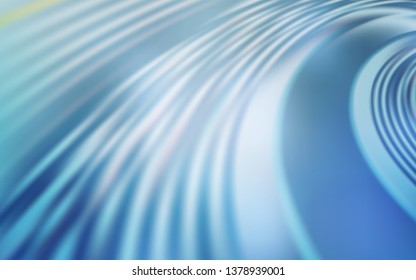 Light BLUE vector texture with curved lines. Modern gradient abstract illustration with bandy lines. The best colorful design for your business.