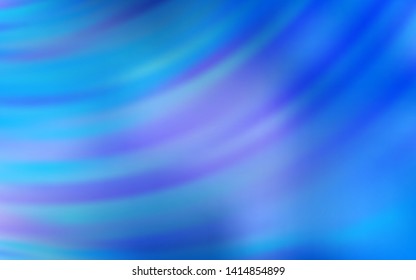 Light BLUE vector texture with curved lines. A sample with colorful lines, shapes. Elegant pattern for a brand book.