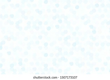 Light BLUE vector texture with curved lines. Modern gradient abstract illustration with bandy lines. Template for cell phone screens.