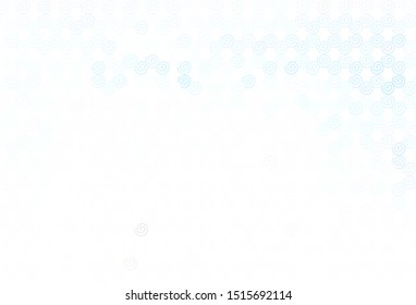 Light BLUE vector texture with curved lines. Modern gradient abstract illustration with bandy lines. Template for cell phone screens.