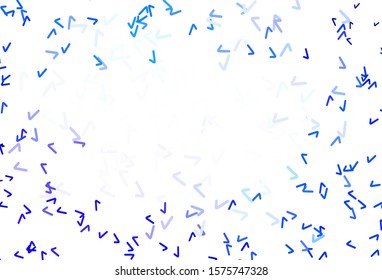 Light BLUE vector texture with curved lines. Colorful abstract illustration with gradient lines. The best colorful design for your business.