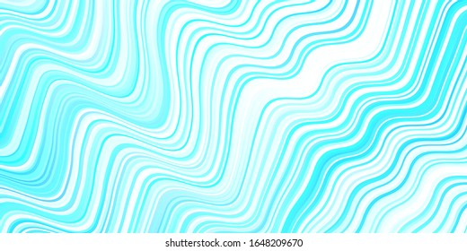 Leichte BLAU-Vektorillustration-Textur mit geschwungenen Linien. Eine elegante, helle Illustration mit Farbverlauf. Das beste farbenprächtige Design für Ihr Unternehmen.