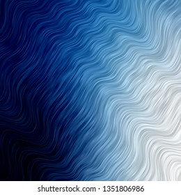 Light BLUE vector texture with curves. Colorful abstract illustration with gradient curves. Smart design for your promotions.