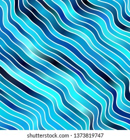 Light BLUE vector texture with curves. Abstract gradient illustration with wry lines. Pattern for websites, landing pages.