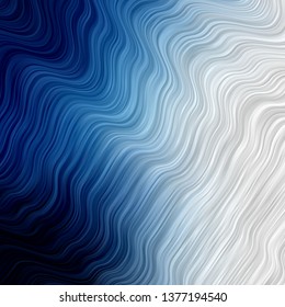 Light BLUE vector texture with curves. Illustration in halftone style with gradient curves. Best design for your posters, banners.