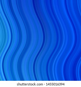 Light BLUE vector texture with curves. Colorful illustration in abstract style with bent lines. Template for your UI design.