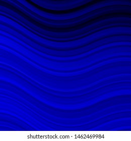Light BLUE vector texture with curves. Bright sample with colorful bent lines, shapes. Pattern for booklets, leaflets.