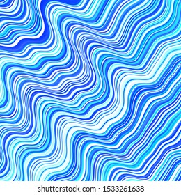 Light BLUE vector texture with curves. Colorful illustration in circular style with lines. Pattern for websites, landing pages.