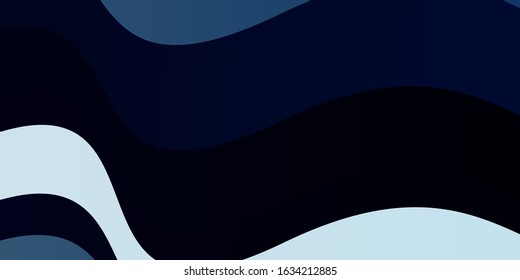 Light BLUE vector texture with curves. Colorful illustration with curved lines. Pattern for busines booklets, leaflets