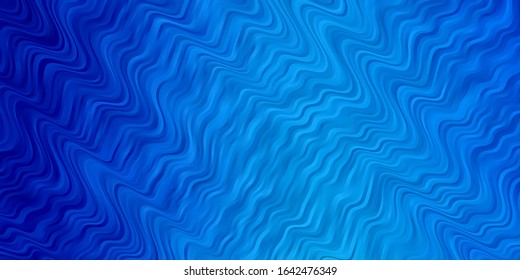 Light BLUE vector texture with curves. Gradient illustration in simple style with bows. Pattern for websites, landing pages.