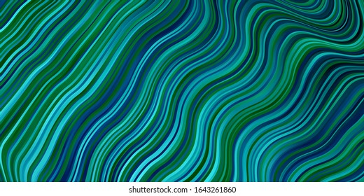 Light BLUE vector texture with curves. Bright illustration with gradient circular arcs. Pattern for websites, landing pages.