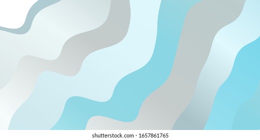 Light BLUE vector texture with curves. Illustration in abstract style with gradient curved.  Best design for your posters, banners.