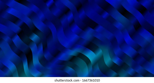Light BLUE vector texture with curves. Colorful illustration, which consists of curves. Design for your business promotion.