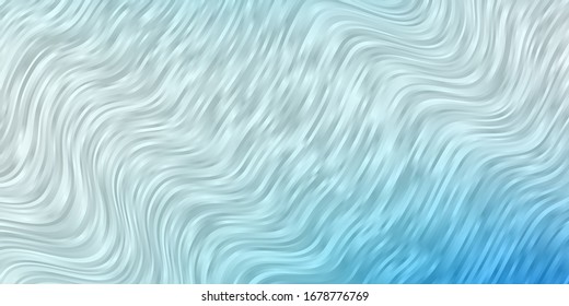 Light BLUE vector texture with curves. Colorful illustration in circular style with lines. Pattern for websites, landing pages.
