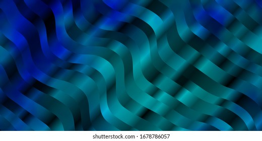 Light BLUE vector texture with curves. Bright sample with colorful bent lines, shapes. Design for your business promotion.