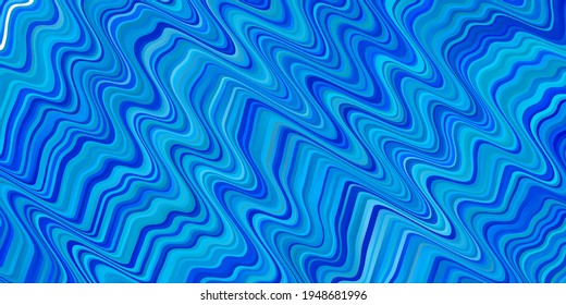 Light BLUE vector texture with curves. Colorful illustration, which consists of curves. Pattern for commercials, ads.