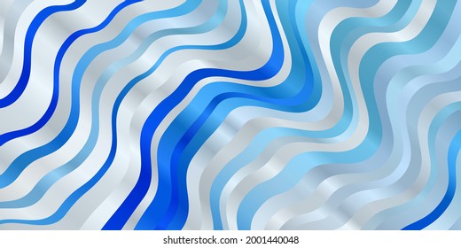 Textura vectorial AZUL ligera con curvas. Ilustración colorida, que consiste en curvas. Patrón para sitios web, páginas de inicio.