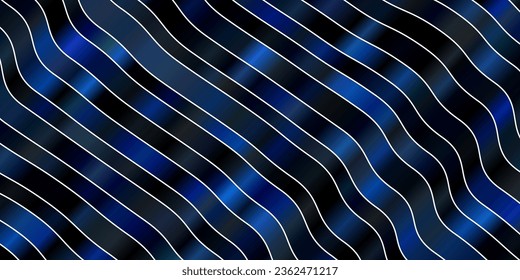 Leichte BLAU-Vektorstruktur mit Kurven. Farbige Illustration im einfachen Stil mit Bögen. Das beste Design für Ihre Anzeige, Ihr Poster, Ihr Banner.