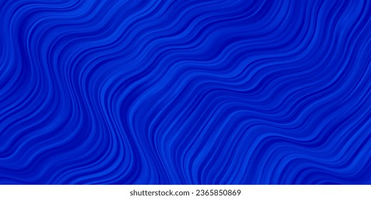 Leichte BLAU-Vektorstruktur mit Kurven. Illustration im Stil der Halbfone mit Farbverlauf-Kurven. Das beste Design für Ihre Anzeige, Ihr Poster, Ihr Banner.