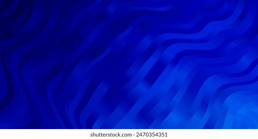 Textura de Vector AZUL claro con curvas. Ilustración colorida, que consiste en curvas. Patrón para Sitios web, páginas de aterrizaje.