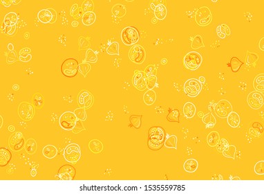 Light BLUE vector texture with delicious snacks. Beautiful colorful illustration with food in doodle style. Pattern for ads of breakfast, lunch, dinner.