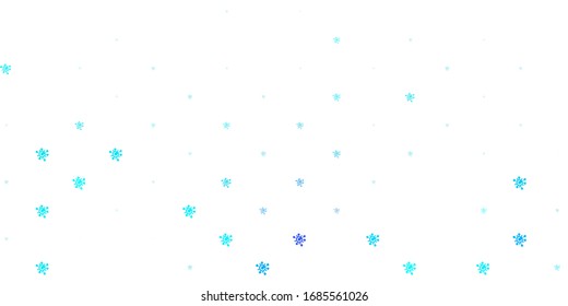 Light BLUE vector texture with disease symbols. Colorful abstract illustration with gradient medical shapes. Simple drawing against danger fever.