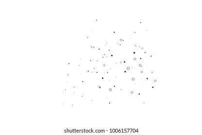 Light BLUE vector  texture with disks. Modern abstract illustration with colorful water drops. Pattern can be used as texture of water, rain drops.