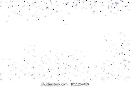 Light BLUE vector  texture with disks. Blurred decorative design in abstract style with bubbles. The pattern can be used for beautiful websites.