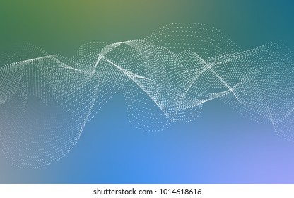 Light BLUE vector texture with disks. Blurred bubbles on abstract background with colorful gradient. New design for ad, poster, banner of your website.